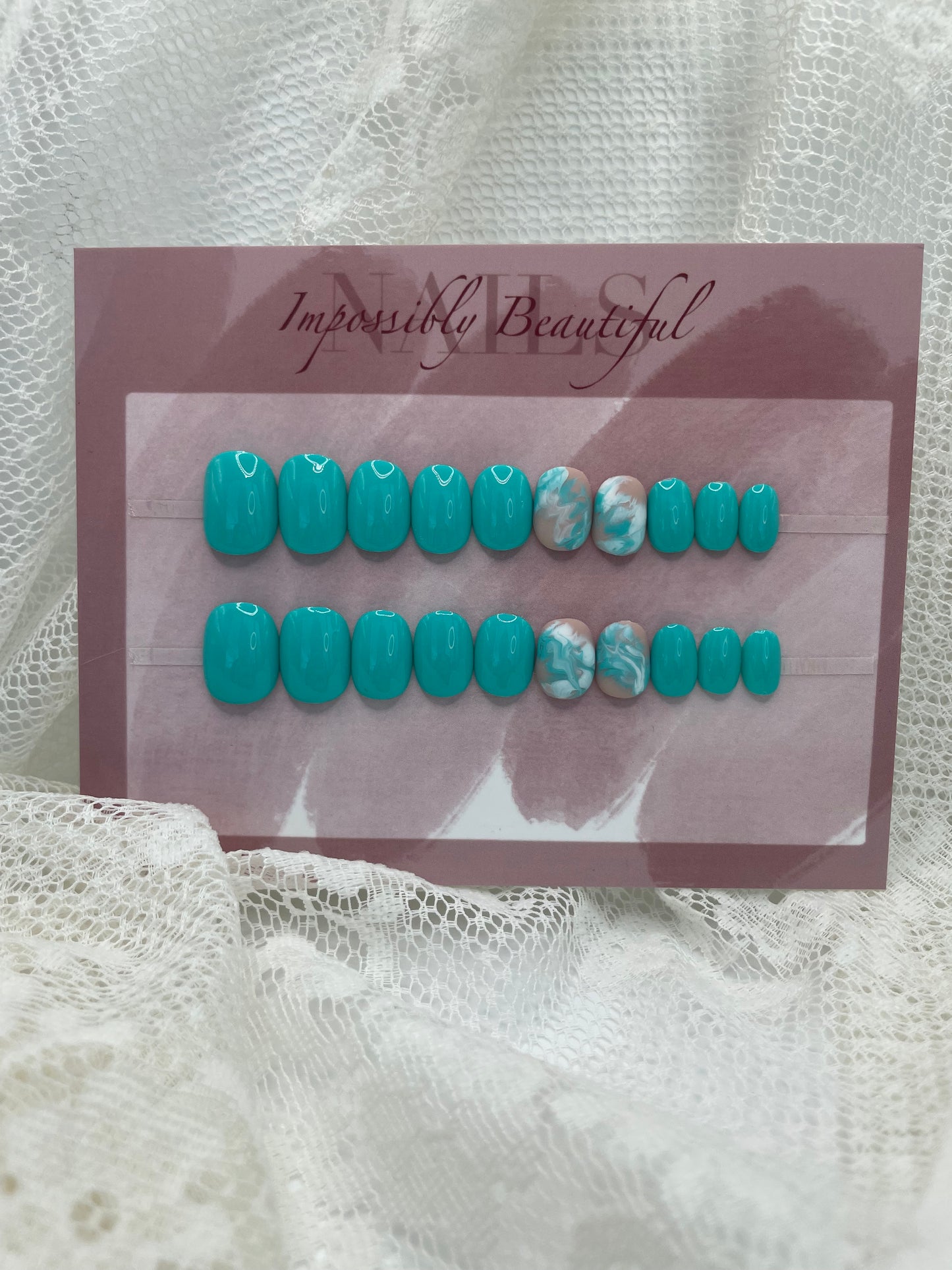 Teal Watercolor Matte