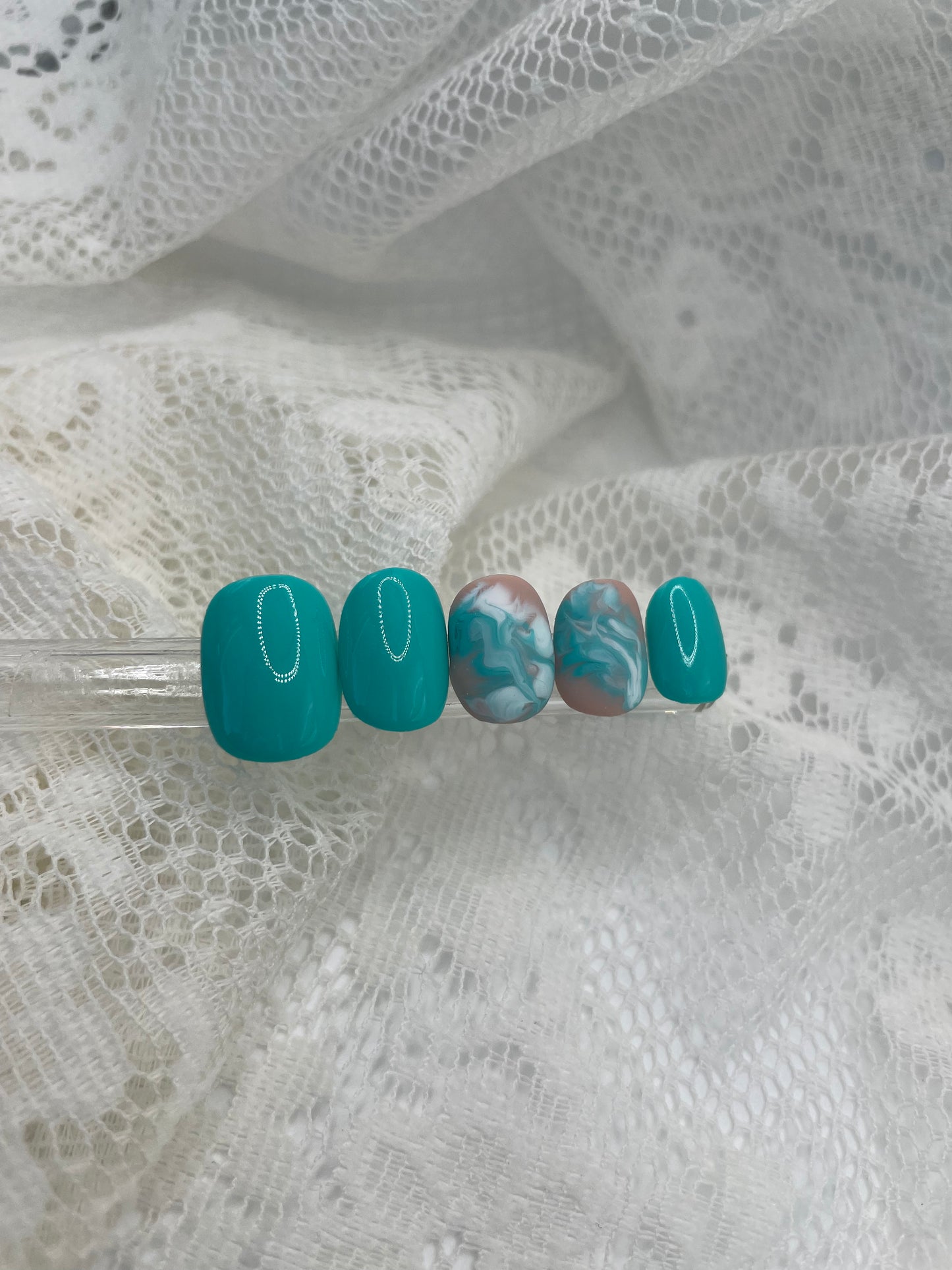 Teal Watercolor Matte