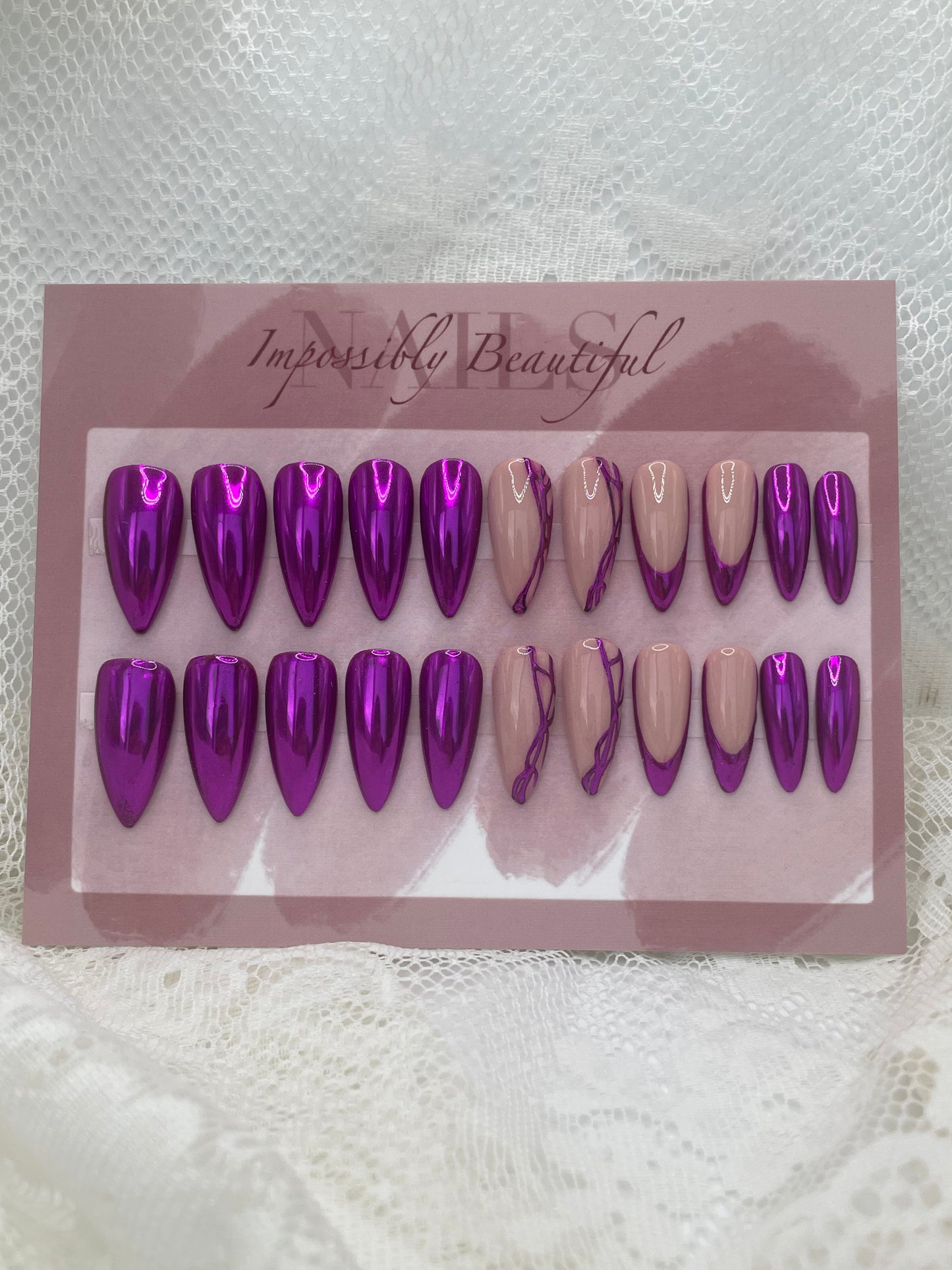 Abstract Purple Chrome