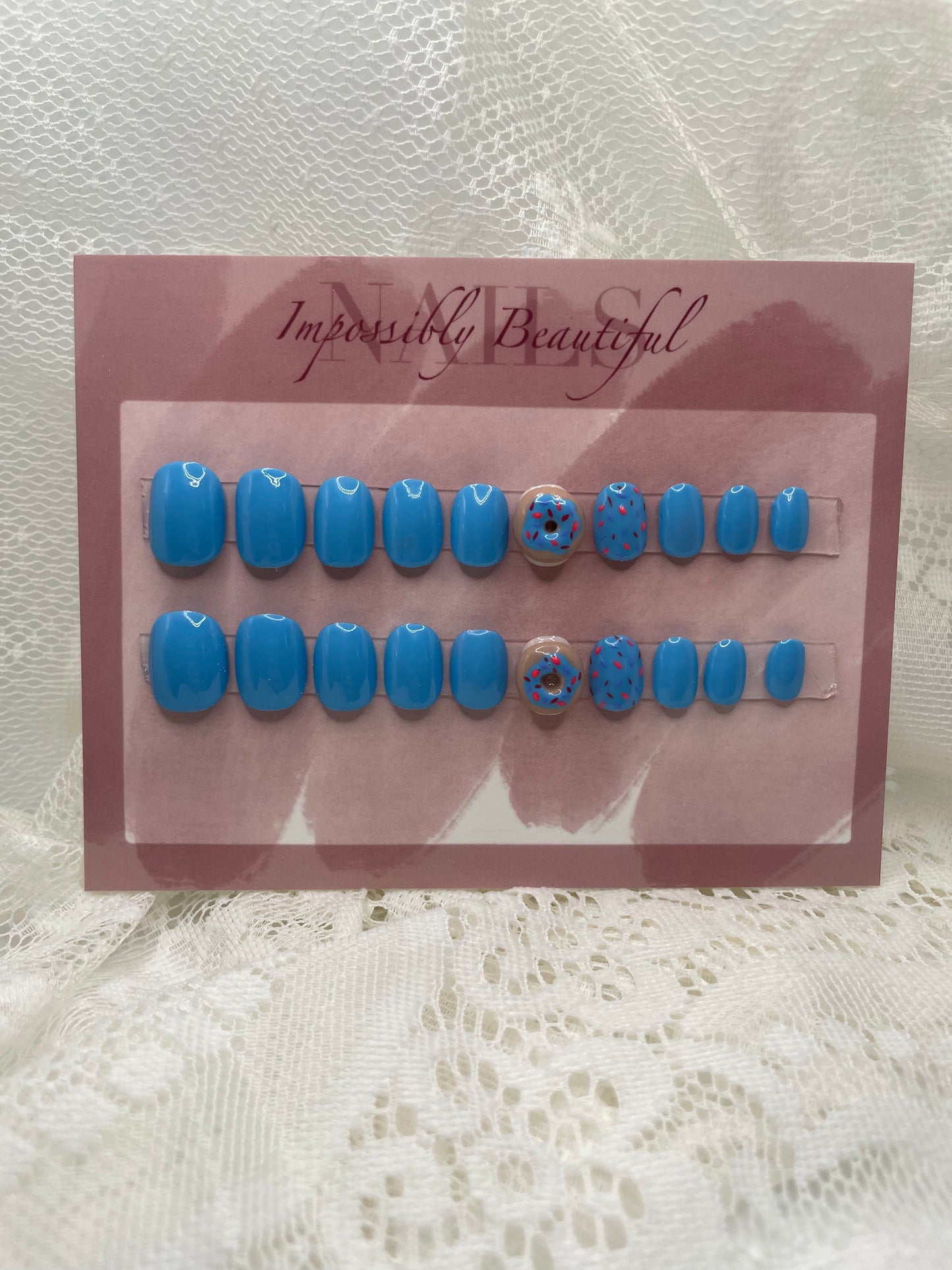 Blue 3D Donuts