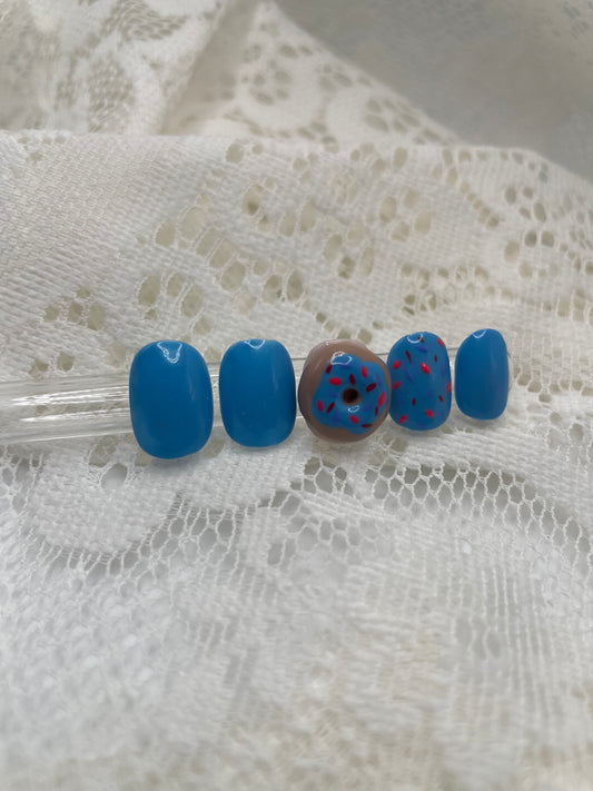 Blue 3D Donuts