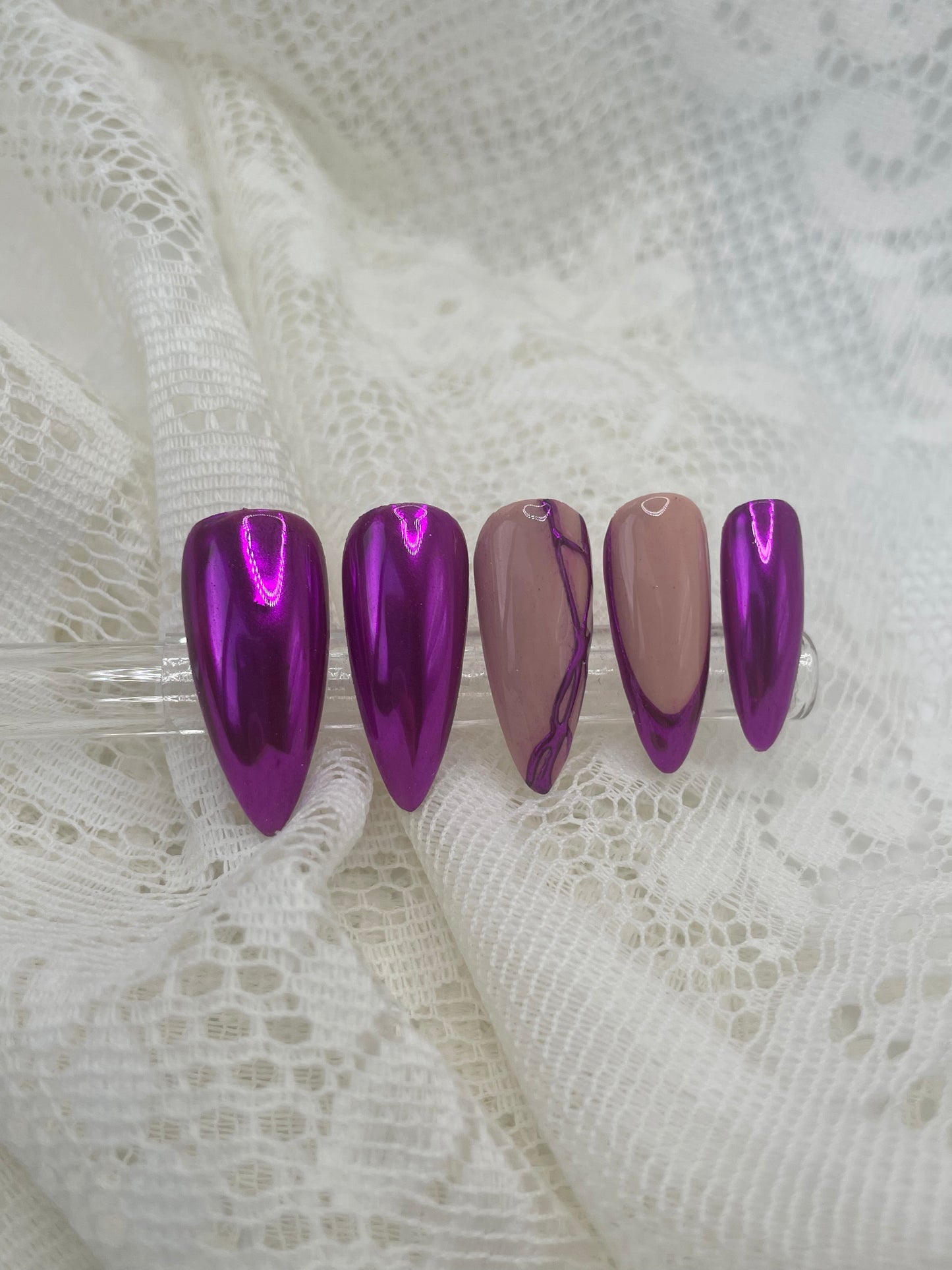 Abstract Purple Chrome